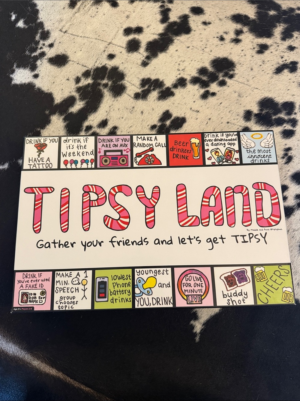 Tipsyland board game - nearly brand new
